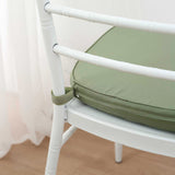 2inch Thick Dusty Sage Green Chiavari Chair Pad, Memory Foam Seat Cushion With Ties