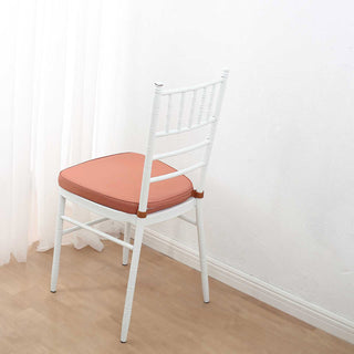 Terracotta (Rust) Chiavari Chair Pad: Add Comfort and Elegance to Your Event