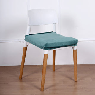 Stretch Teal Dining Chair Seat Cover: Add Elegance and Protection to Your Dining Area