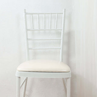 <h3 style="margin-left:0px;"><strong>Enhance Comfort and Support</strong> <strong>with Ivory PU Leather Chiavari Chair Cushion Pads</strong>