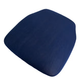 5 Pack Navy Blue Stretch Chiavari Chair Cushion Covers, Spandex Fitted Dining Chair Seat Pad#whtbkgd