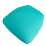 5 Pack Turquoise Stretch Chiavari Chair Cushion Covers, Spandex Fitted Dining Chair#whtbkgd