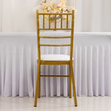 5 Pack White Stretch Chiavari Chair Cushion Covers, Spandex Fitted Dining Chair