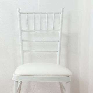 <h3 style="margin-left:0px;"><strong>Enhance Comfort and Support</strong> <strong>with White PU Leather Chiavari Chair Cushion Pads</strong>