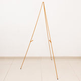 65inch Gold Metal Sign Holder Easel Stand, Collapsible Tripod Stand