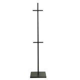Black Metal Painting Display Easel Stand 5.5ft - Adjustable Heavy-Duty Holder for Frames#whtbkgd
