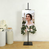 Black Metal Painting Display Easel Stand 5.5ft - Adjustable Heavy-Duty Holder for Frames, Canvas