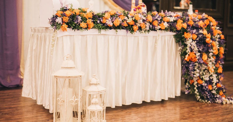 Orange & Purple Fall Wedding Colors