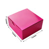 100 Pack | 4inch x 4inch x 2inch Fuchsia Cake Cupcake Party Favor Gift Boxes, DIY