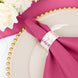 5 Pack | Fuchsia Seamless Cloth Dinner Napkins, Reusable Linen | 20inchx20inch