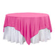 90Inch Fuchsia Seamless Square Polyester Table Overlay