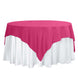 70 Fuchsia Square Polyester Table Overlay