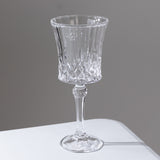 6 Pack 10oz Crystal Cut Glass Goblets Clear – Elegant Vintage Wine, Water & Cocktail Glasses