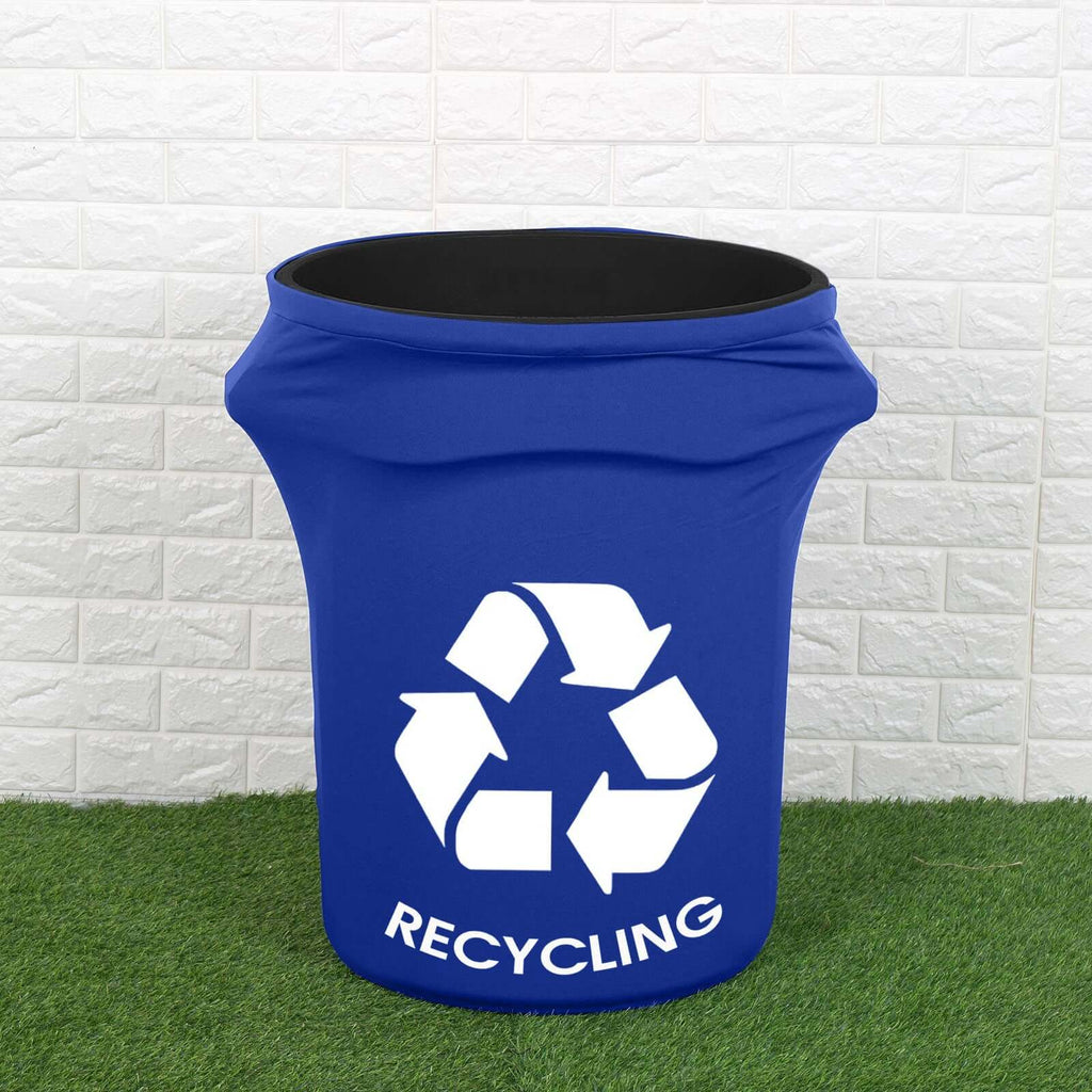 4150 Gallon Royal Blue Spandex Trash Can Cover