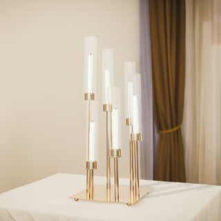 Enhance Your Décor with the 24" Gold 6 Arm Cluster Taper Candle Holder