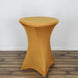 Cocktail Spandex Table Cover - Gold