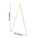 65inch Gold Metal Sign Holder Easel Stand, Collapsible Tripod Stand