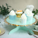 13inch 1-Tier Gold/Mint Cardboard Cupcake Dessert Cake Stand Holder