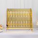 Gold Mirror Finish 2-Tier 18 Champagne Glass Holder With Stand, Foam Board