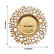 6 Pack | 13" Gold Molten Branch Acrylic Charger Plates, Decorative Plastic Hollow Lace Serving Plates