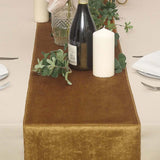 12" x 108" | Gold | Premium Velvet Table Runner