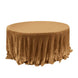 120 inches Gold Premium Sequin Round Tablecloth