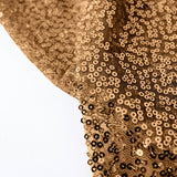 120 inches Gold Premium Sequin Round Tablecloth