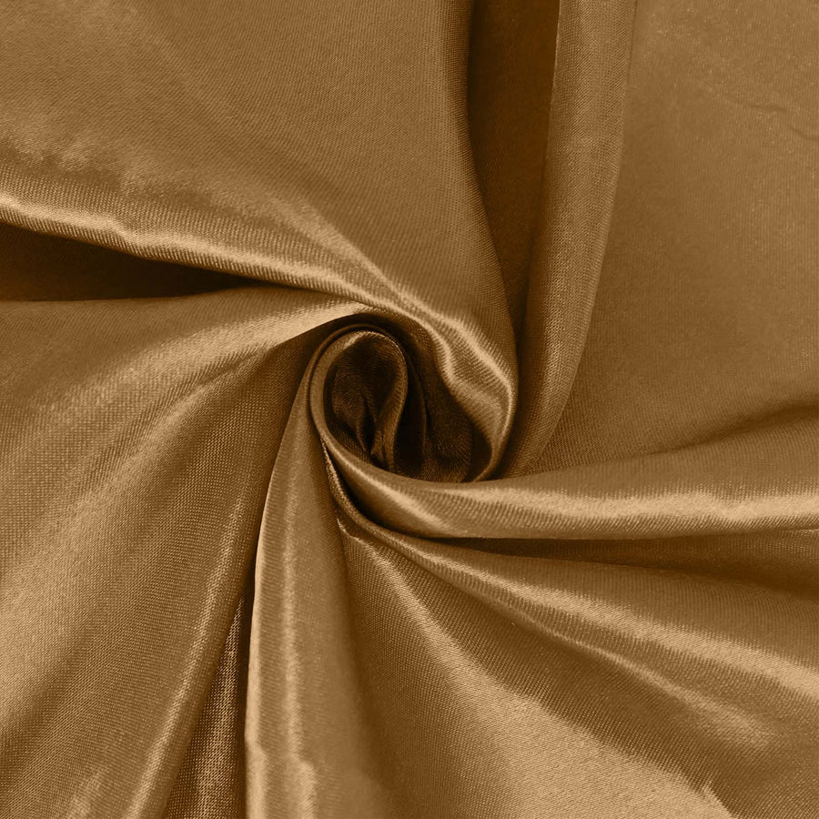132Inch Gold Seamless Satin Round Tablecloth#whtbkgd