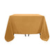 Gold Polyester Square Tablecloth 90x90 Inch