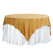 70 Gold Square Polyester Table Overlay