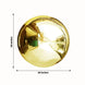 20inch Gold Stainless Steel Shiny Mirror Gazing Ball, Reflective Hollow Garden Globe Sphere