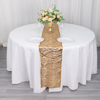 Add a Touch of Opulence with the Gold Sequins Table Runner