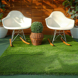 Plastic Grass Matting | 5 ft. x 3 ft. | Fake Grass Mat | Ecofriendly Synthetic Rugs Carpets