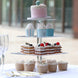 12inch Heavy Duty Acrylic Square 4-Tier Cake Stand, Dessert Display Cupcake Holder