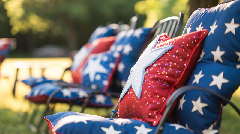How to Decorate for Labor Day- cushions