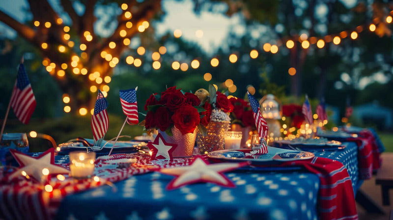 How to Decorate for Labor Day- lights