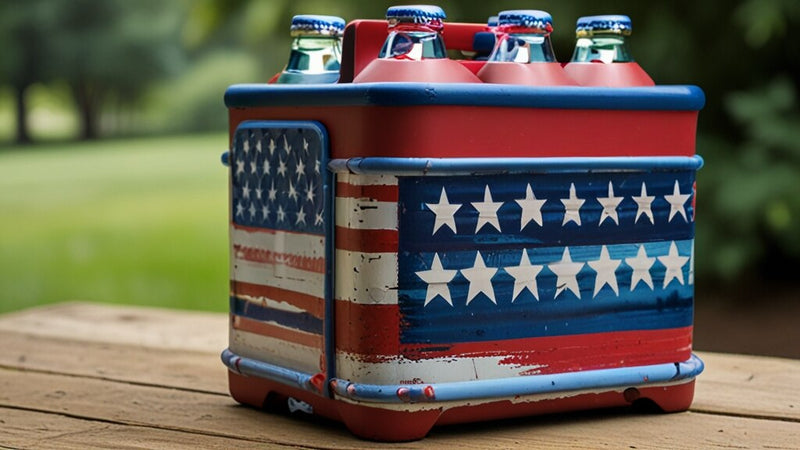 How to Decorate for Labor Day- drink cooler