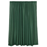 Hunter Emerald Green Polyester Photography Backdrop Curtains, Drapery Panels With Rod Pockets, 10ft