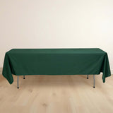 60x102inch Hunter Emerald Green Premium Scuba Wrinkle Free Rectangular Tablecloth Seamless Scuba