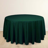 120inch Hunter Emerald Green Premium Scuba Wrinkle Free Round Tablecloth