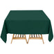 70x70inch Hunter Emerald Green 200 GSM Premium Seamless Polyester Square Tablecloth