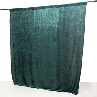 Add a Touch of Luxury with the 8ft Hunter Emerald Green Velvet Curtain Panel