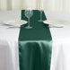 12x108 Hunter Emerald Green Satin Table Runner#whtbkgd