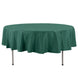 90inch Hunter Emerald Green 200 GSM Seamless Premium Polyester Round Tablecloth