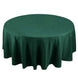 108inch Hunter Emerald Green 200 GSM Seamless Premium Polyester Round Tablecloth