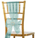 5 PCS | Hunter Emerald Green Sheer Organza Chair Sashes