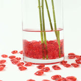 250 Pcs Red Acrylic Heart Diamond Gems Table Scatters, Translucent Valentine's Day Ornaments Vase