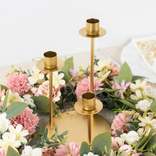 Regal and Dignified Gold Wedding Tabletop Candlestick Holder