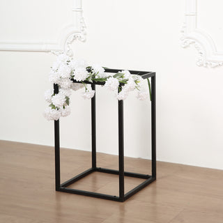 Elevate Your Event Decor with a Matte Black Metal Wedding Flower Stand