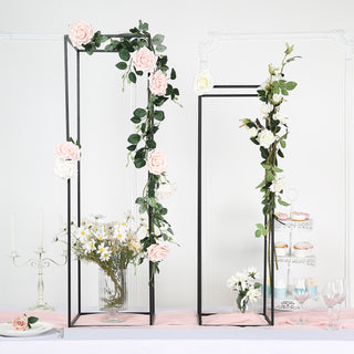 The Perfect Addition to Your Wedding Decor: Matte Black Metal Wedding Flower Stand